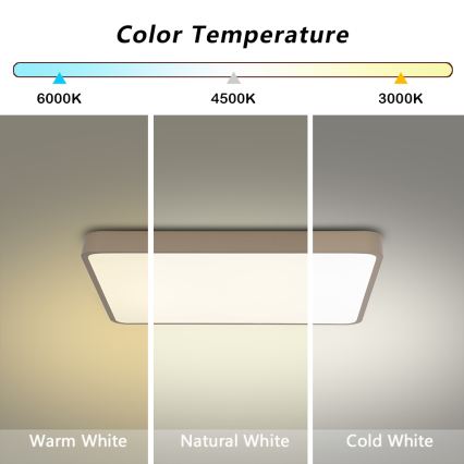 Brilagi - LED laevalgusti POOL LED/36W/230V 3000/4000/6000K 40x40 cm beež