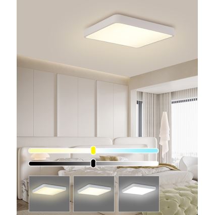 Brilagi - LED Laevalgusti POOL LED/48W/230V 3000/4500/6000K 50x50 cm valge