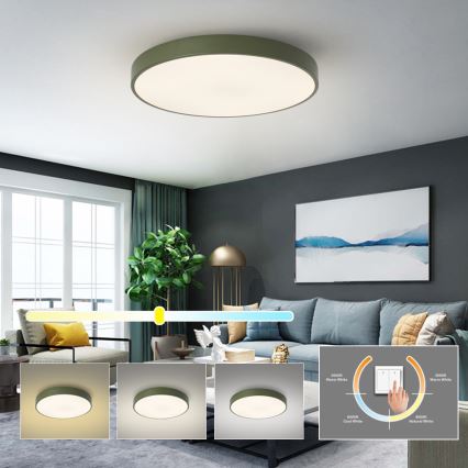 Brilagi - LED laevalgusti POOL LED/60W/230V 3000/4000/6000K, läbimõõt 60 cm, roheline