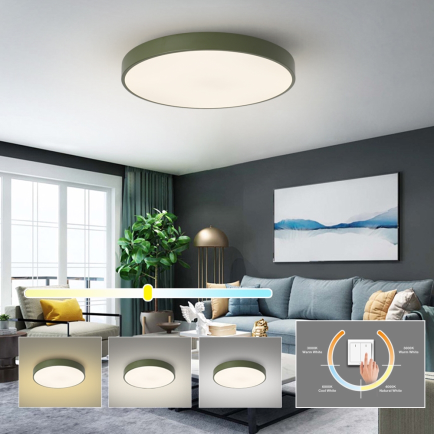 Brilagi - LED laevalgusti POOL LED/60W/230V 3000/4000/6000K, läbimõõt 60 cm, roheline