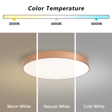 BRILAGI - LED laevalgusti POOL LED/60W/230V 3000/4000/6000K läbimõõt 60 cm vaskviimistlusega