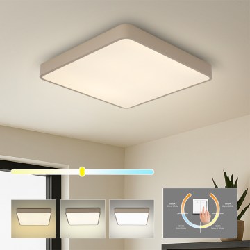 BRILAGI - LED laevalgusti POOL SQUARE LED/48W/230V 3000/4000/6000K 50x50 cm beež