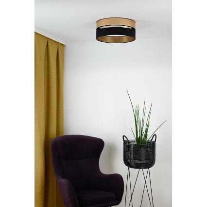 Brilagi - LED Laevalgusti ROYAL LED/24W/230V d. 45 cm must/kuldne