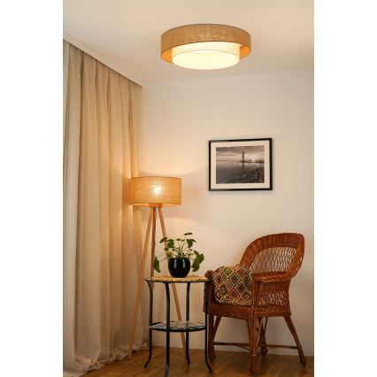Brilagi - LED Laevalgusti SHINE LED/24W/230V d. 60 cm beež/kreemikas