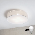 Brilagi - LED laevalgusti SIRIJA 4xE27/15W/230V Ø 60 cm valge