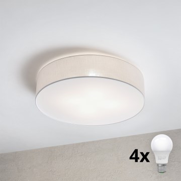 Brilagi - LED laevalgusti SIRIJA 4xE27/15W/230V Ø 60 cm valge
