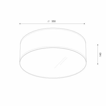 Brilagi - LED Laevalgusti SIRIJA LED/12W/230V d. 35 cm beež