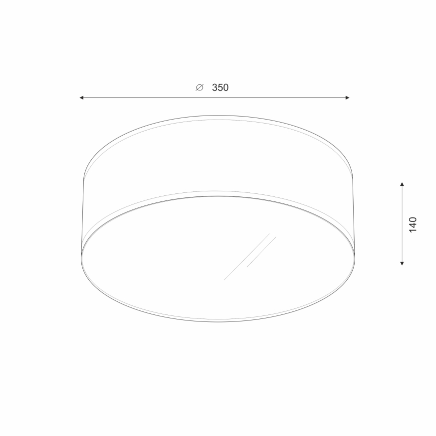 Brilagi - LED Laevalgusti SIRIJA LED/12W/230V d. 35 cm beež