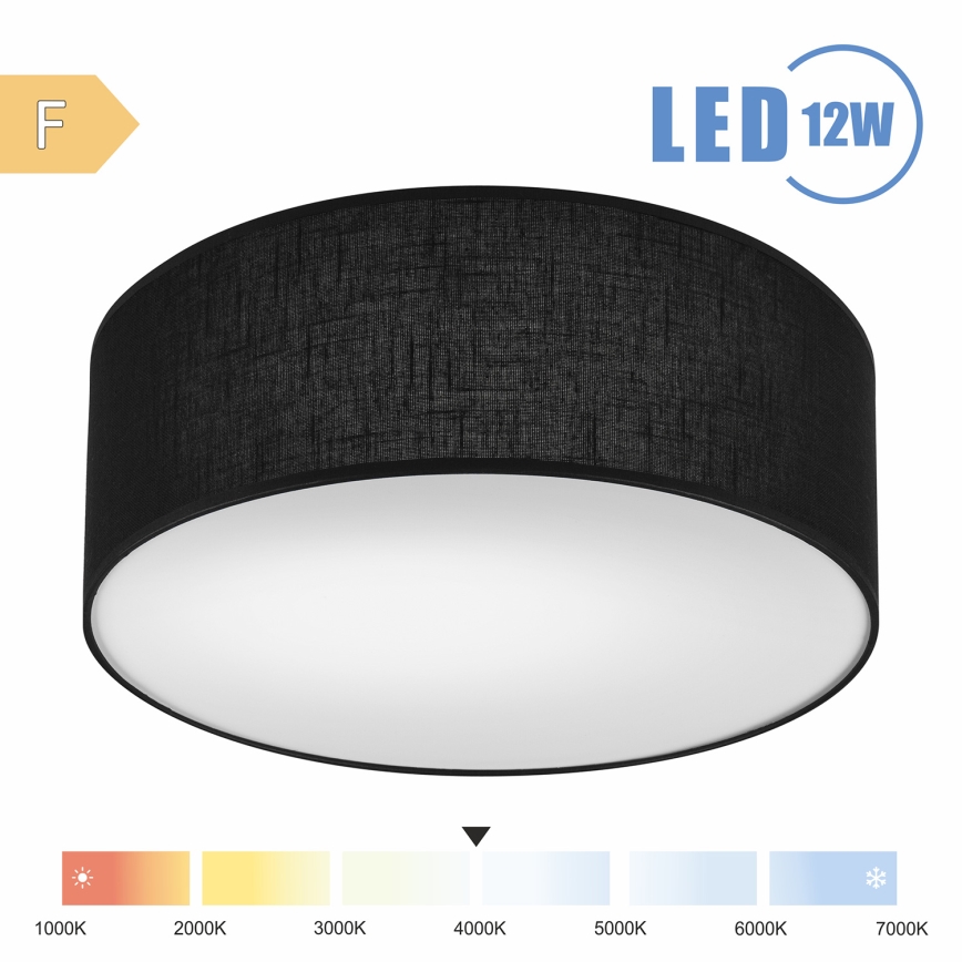 Brilagi - LED Laevalgusti SIRIJA LED/12W/230V d. 35 cm must