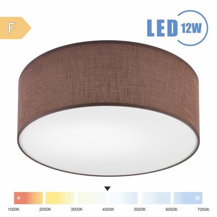 Brilagi - LED Laevalgusti SIRIJA LED/12W/230V d. 35 cm pruun
