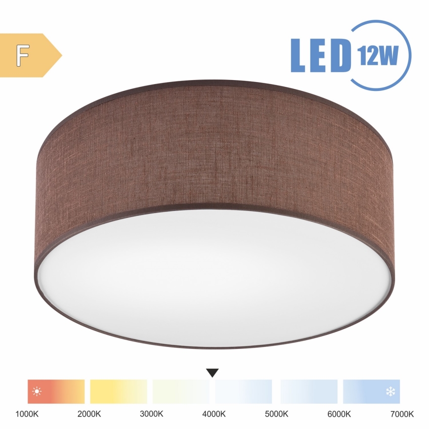 Brilagi - LED Laevalgusti SIRIJA LED/12W/230V d. 35 cm pruun