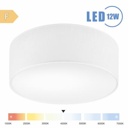 Brilagi - LED Laevalgusti SIRIJA LED/12W/230V d. 35 cm valge
