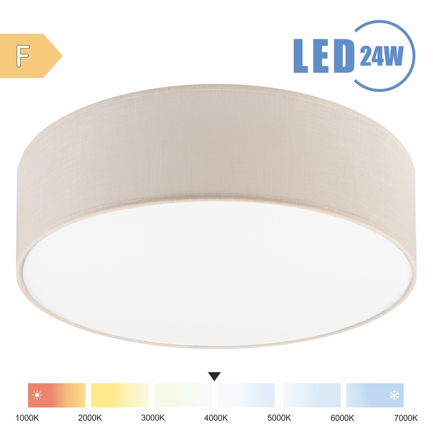 Brilagi - LED Laevalgusti SIRIJA LED/24W/230V d. 45 cm kreemikas