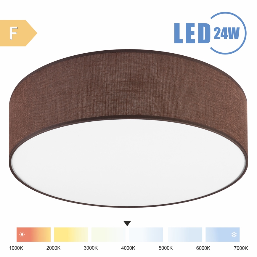 Brilagi - LED Laevalgusti SIRIJA LED/24W/230V d. 45 cm pruun