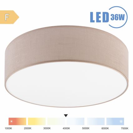 Brilagi - LED Laevalgusti SIRIJA LED/36W/230V d. 45 cm beež
