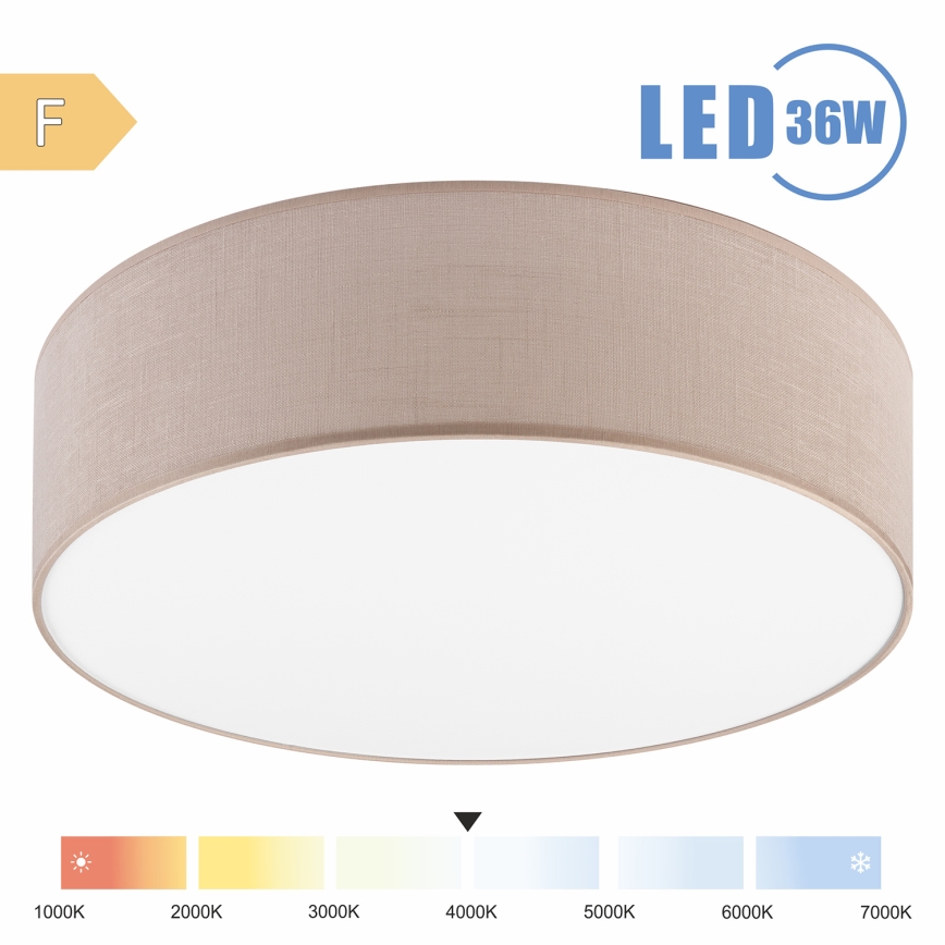 Brilagi - LED Laevalgusti SIRIJA LED/36W/230V d. 45 cm beež