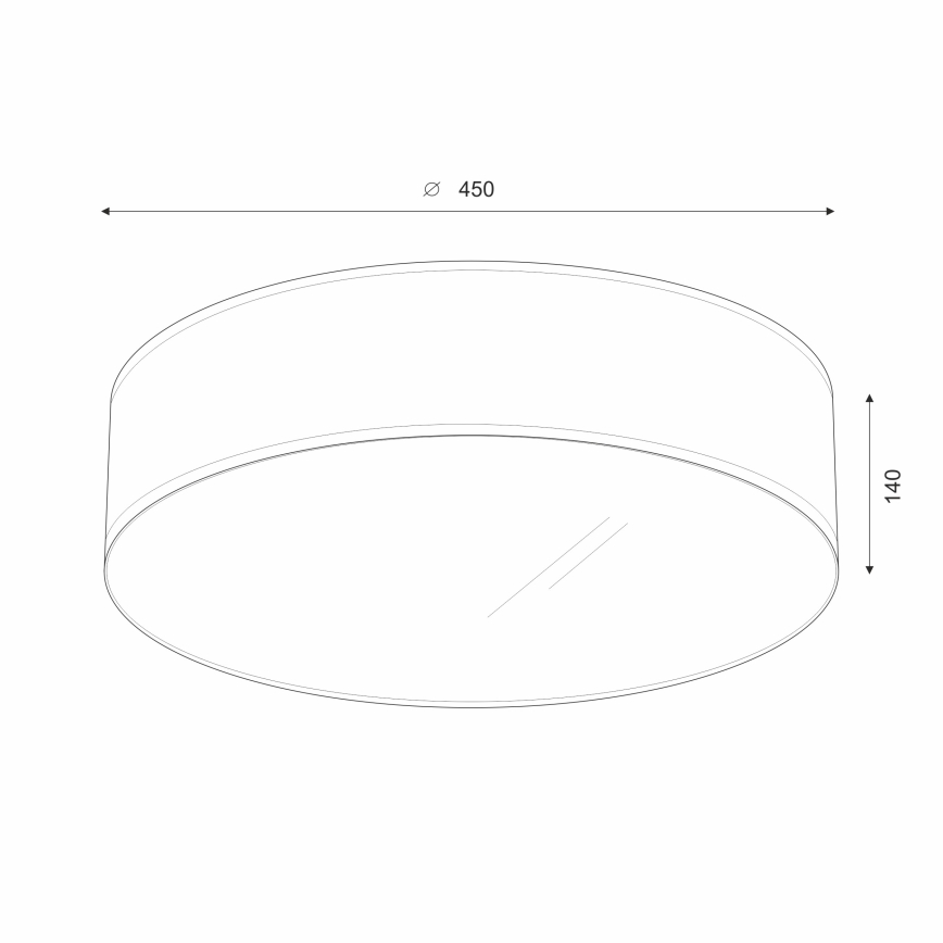 Brilagi - LED Laevalgusti SIRIJA LED/36W/230V d. 45 cm beež