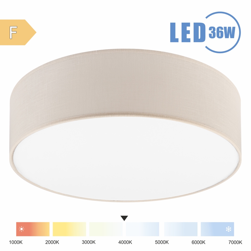 Brilagi - LED Laevalgusti SIRIJA LED/36W/230V d. 45 cm kreemikas