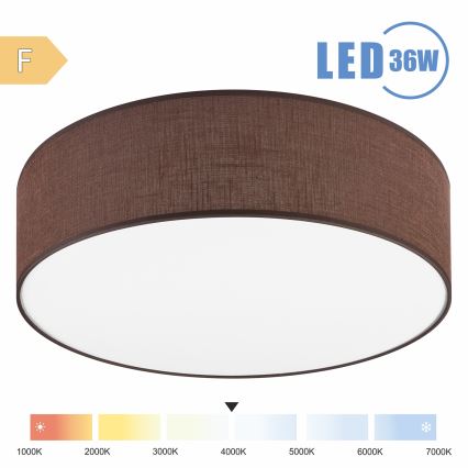 Brilagi - LED Laevalgusti SIRIJA LED/36W/230V d. 45 cm pruun