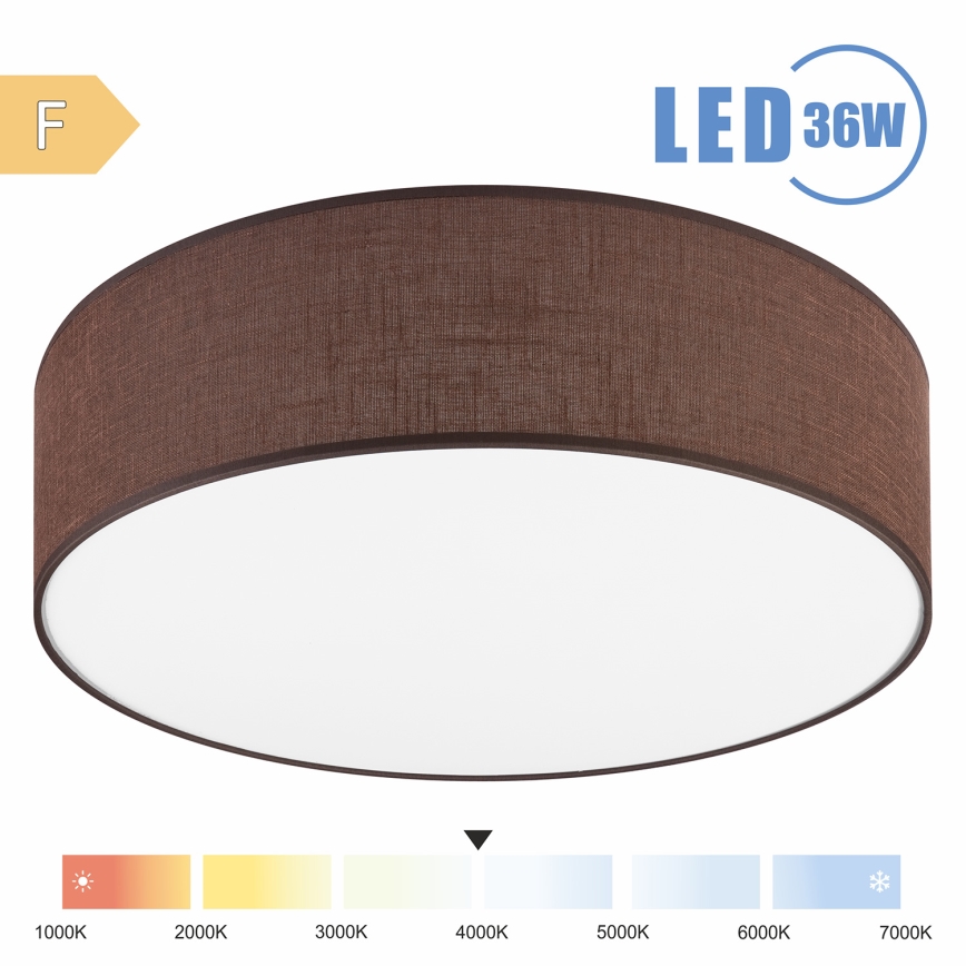 Brilagi - LED Laevalgusti SIRIJA LED/36W/230V d. 45 cm pruun
