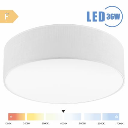 Brilagi - LED Laevalgusti SIRIJA LED/36W/230V d. 45 cm valge