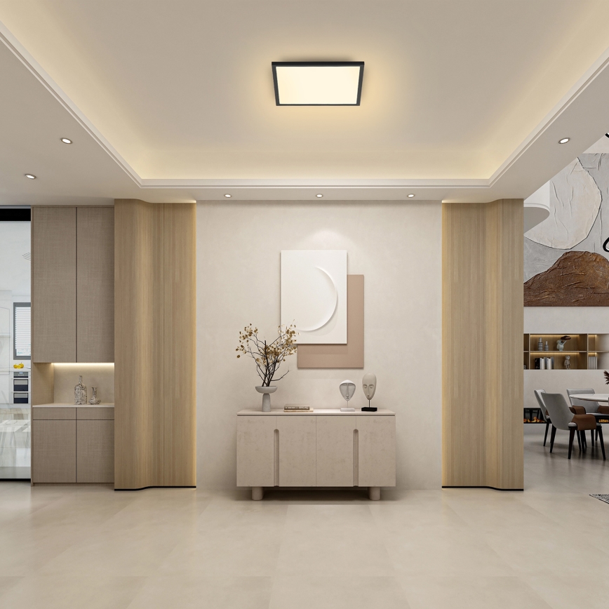 Brilagi - LED Laevalgusti SLIMFRAME LED/25W/230V 30x30 cm must