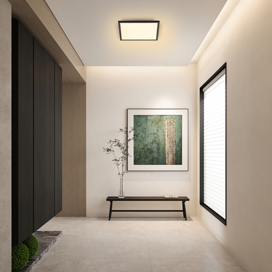 Brilagi - LED Laevalgusti SLIMFRAME LED/25W/230V 30x30 cm must
