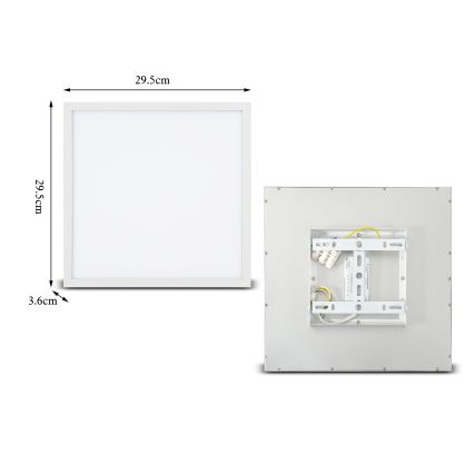 Brilagi - LED Laevalgusti SLIMFRAME LED/25W/230V 30x30 cm valge