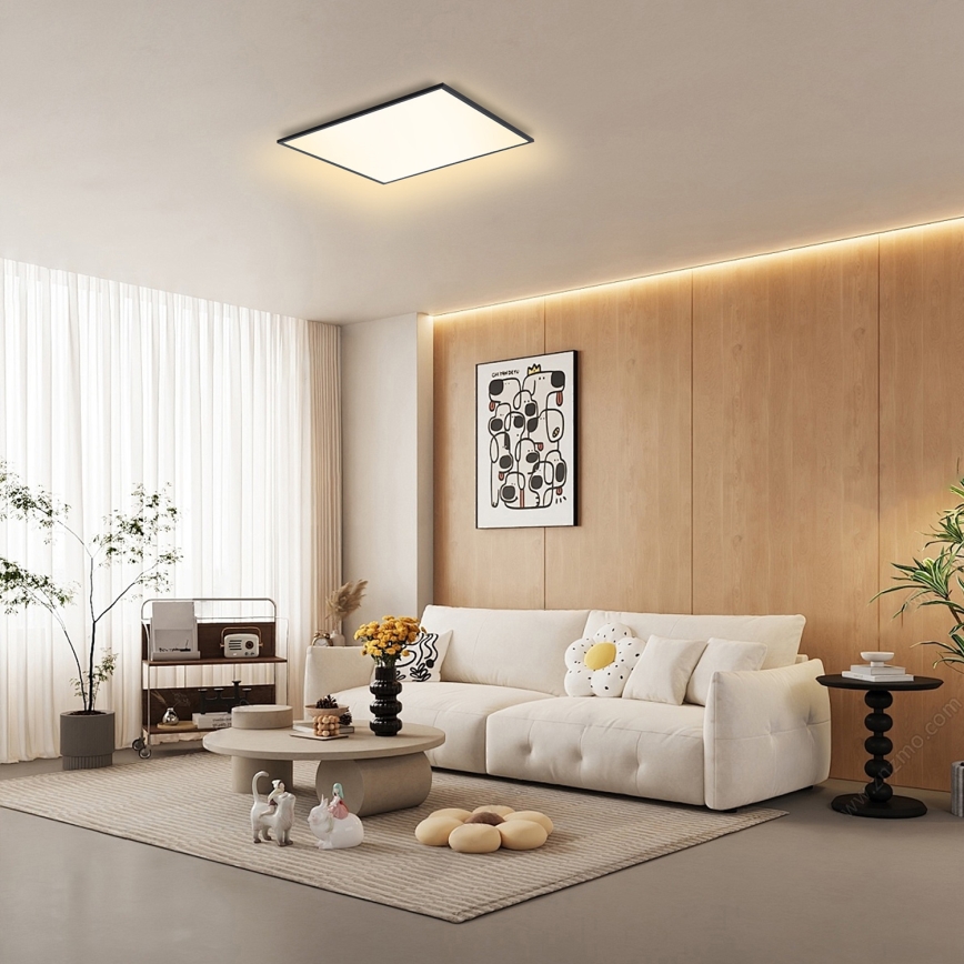 Brilagi - LED Laevalgusti SLIMFRAME LED/58W/230V 60x60 cm must