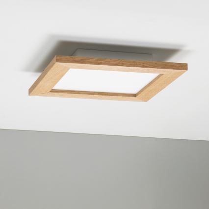 Brilagi - LED Laevalgusti SLIMFRAME WOOD LED/25W/230V 34x34 cm pruun