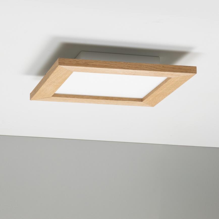 Brilagi - LED Laevalgusti SLIMFRAME WOOD LED/25W/230V 34x34 cm pruun