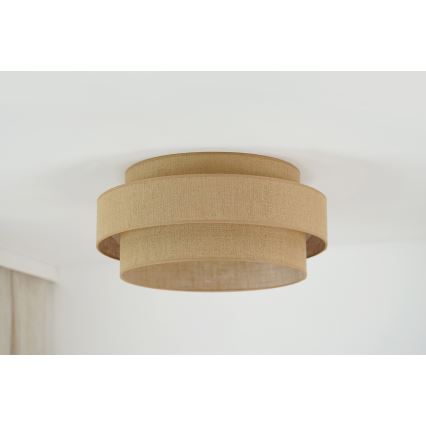 Brilagi - LED Laevalgusti SPACE YUTE LED/12W/230V d. 50 cm 3000K/4000K/6400K beež