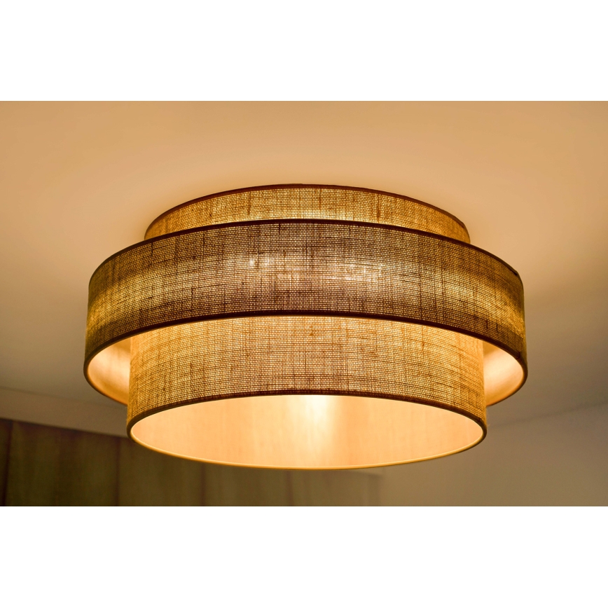 Brilagi - LED Laevalgusti SPACE YUTE LED/12W/230V d. 50 cm 3000K/4000K/6400K beež