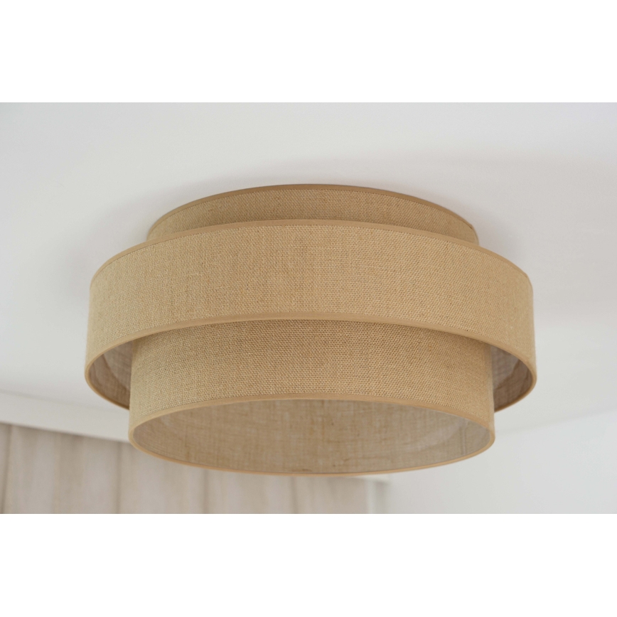 Brilagi - LED Laevalgusti SPACE YUTE LED/12W/230V d. 50 cm 3000K/4000K/6400K beež