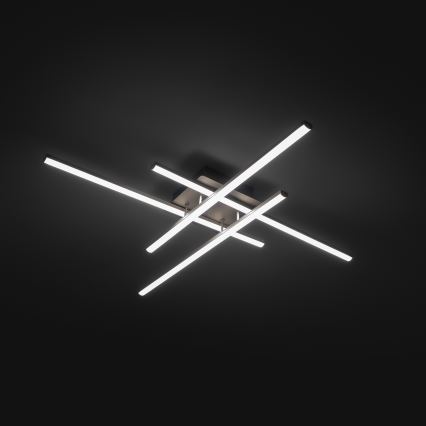 Brilagi - LED laelamp STRIPES LED/37W/230V 68x68 cm hõbedane