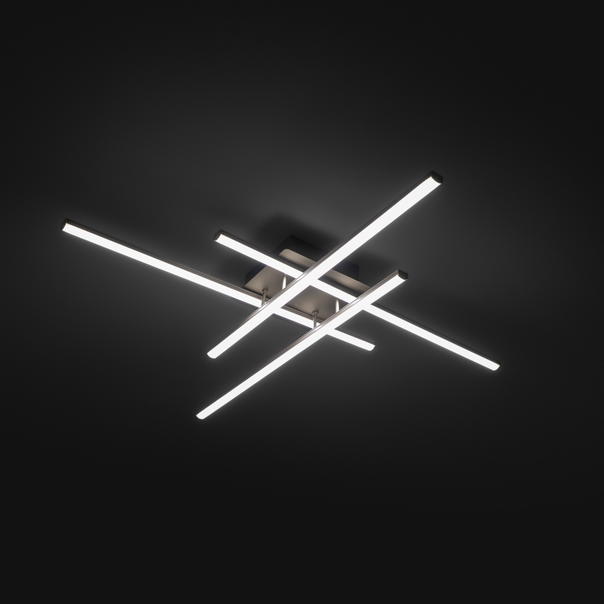 Brilagi - LED laelamp STRIPES LED/37W/230V 68x68 cm hõbedane