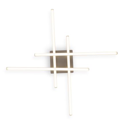 Brilagi - LED laelamp STRIPES LED/37W/230V 68x68 cm hõbedane