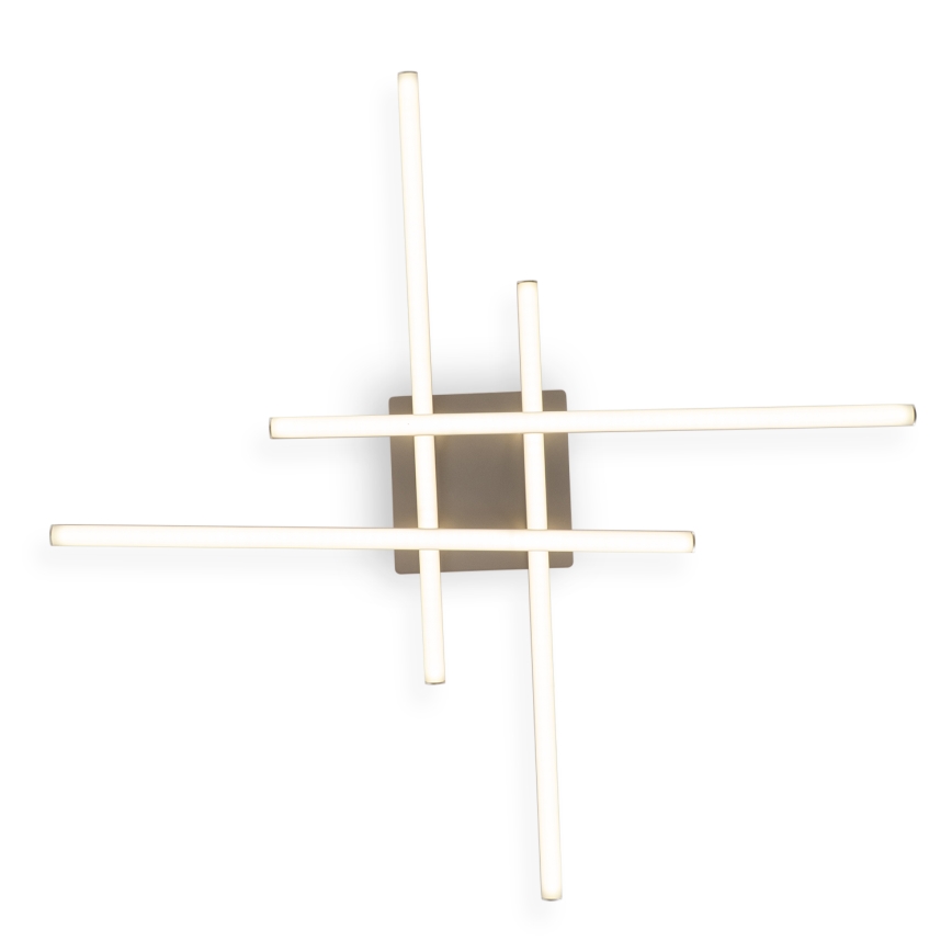 Brilagi - LED laelamp STRIPES LED/37W/230V 68x68 cm hõbedane