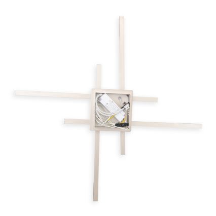 Brilagi - LED laelamp STRIPES LED/37W/230V 68x68 cm hõbedane