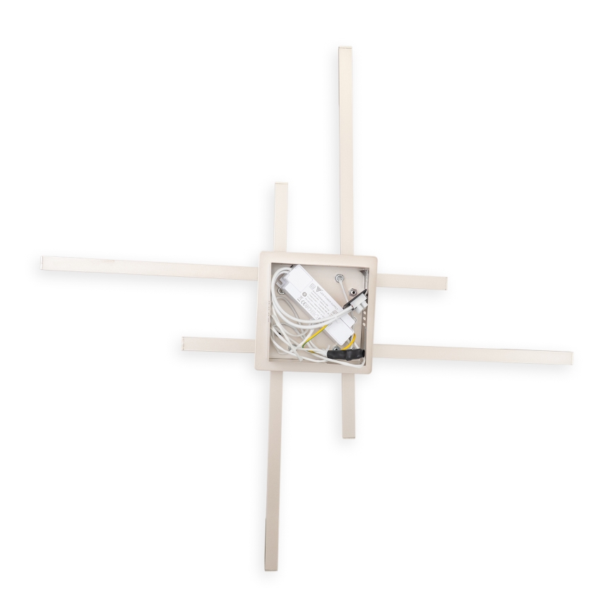 Brilagi - LED laelamp STRIPES LED/37W/230V 68x68 cm hõbedane