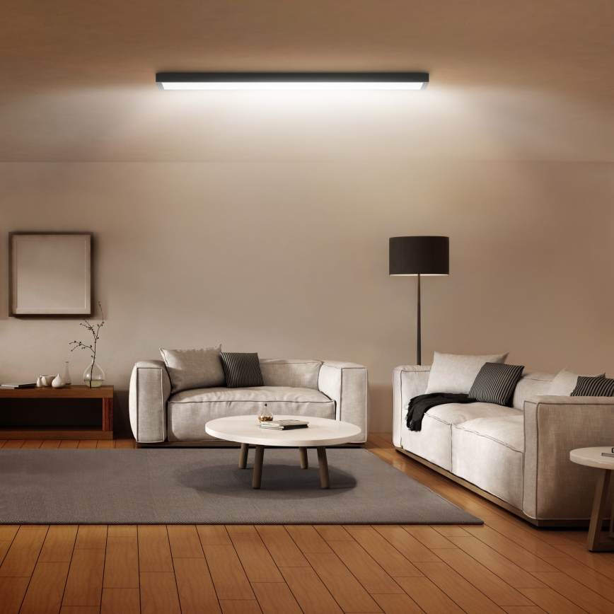 Brilagi - LED Laevalgusti vannituppa FRAME LED/50W/230V 120x30 cm IP44 must