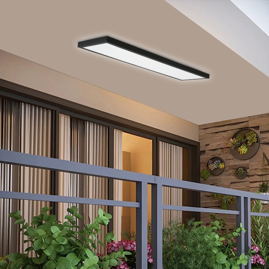 Brilagi - LED Laevalgusti vannituppa FRAME LED/50W/230V 120x30 cm IP44 must