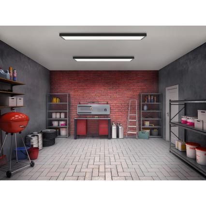 Brilagi - LED Laevalgusti vannituppa FRAME LED/50W/230V 120x30 cm IP44 must