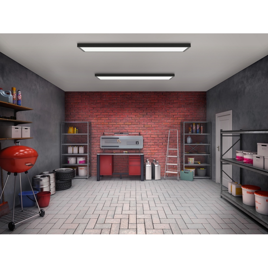 Brilagi - LED Laevalgusti vannituppa FRAME LED/50W/230V 120x30 cm IP44 must