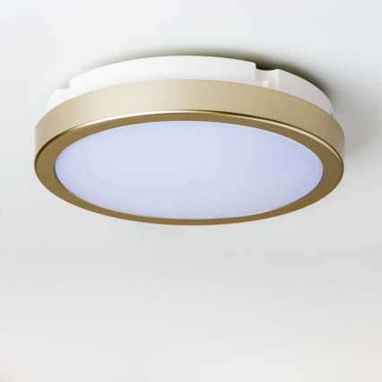 Brilagi - LED Laevalgusti vannituppa PERA LED/18W/230V d. 22 cm IP65 kuldne