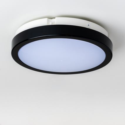 Brilagi - LED Laevalgusti vannituppa PERA LED/18W/230V d. 22 cm IP65 must