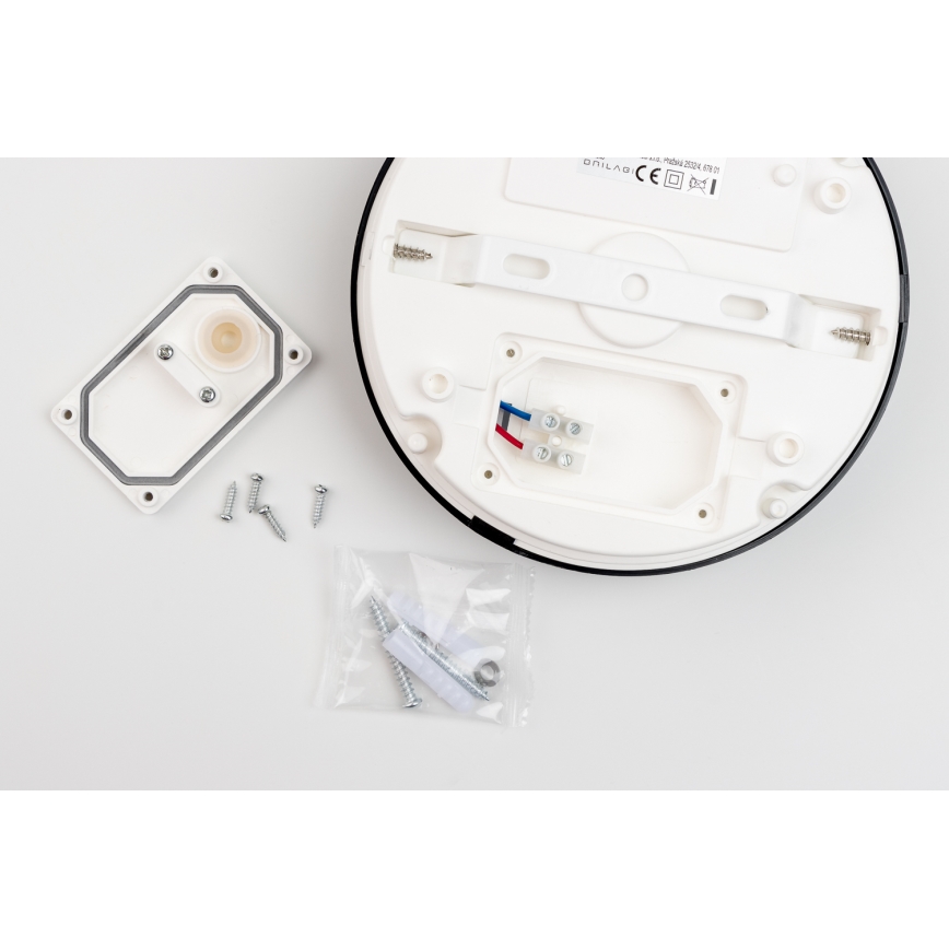 Brilagi - LED Laevalgusti vannituppa PERA LED/18W/230V d. 22 cm IP65 must