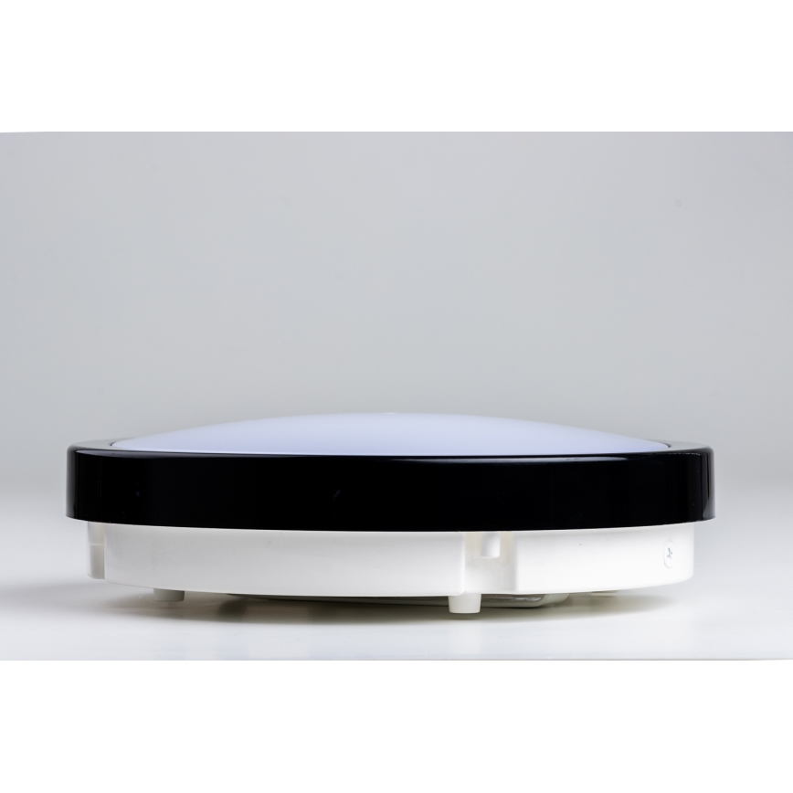 Brilagi - LED Laevalgusti vannituppa PERA LED/18W/230V d. 22 cm IP65 must
