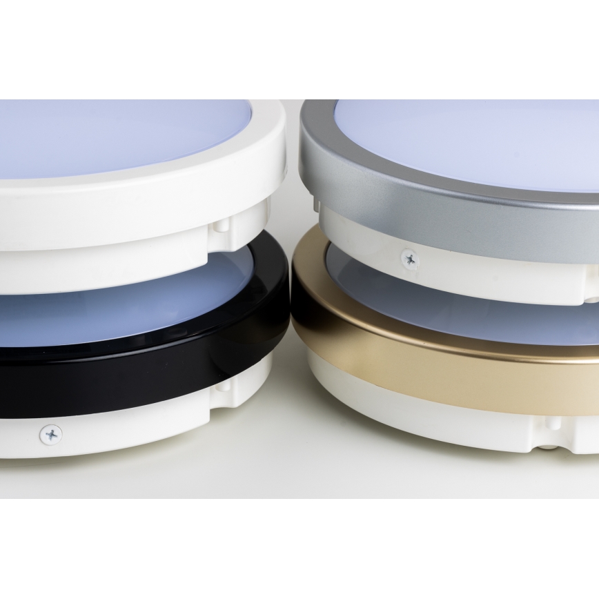 Brilagi - LED Laevalgusti vannituppa PERA LED/18W/230V d. 22 cm IP65 must