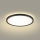 Brilagi - LED Laevalgusti vannituppa ULTRA SLIM LED/12W/230V d. 22,5 cm must IP54